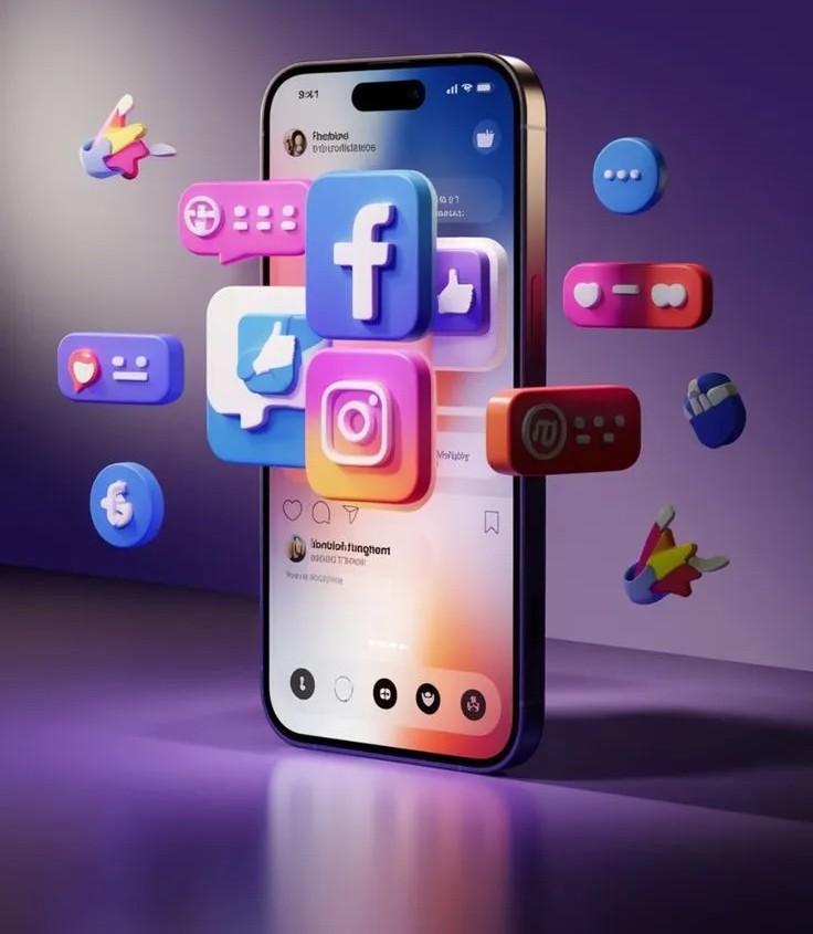 digital marketing agency setting up social media advertising campaign