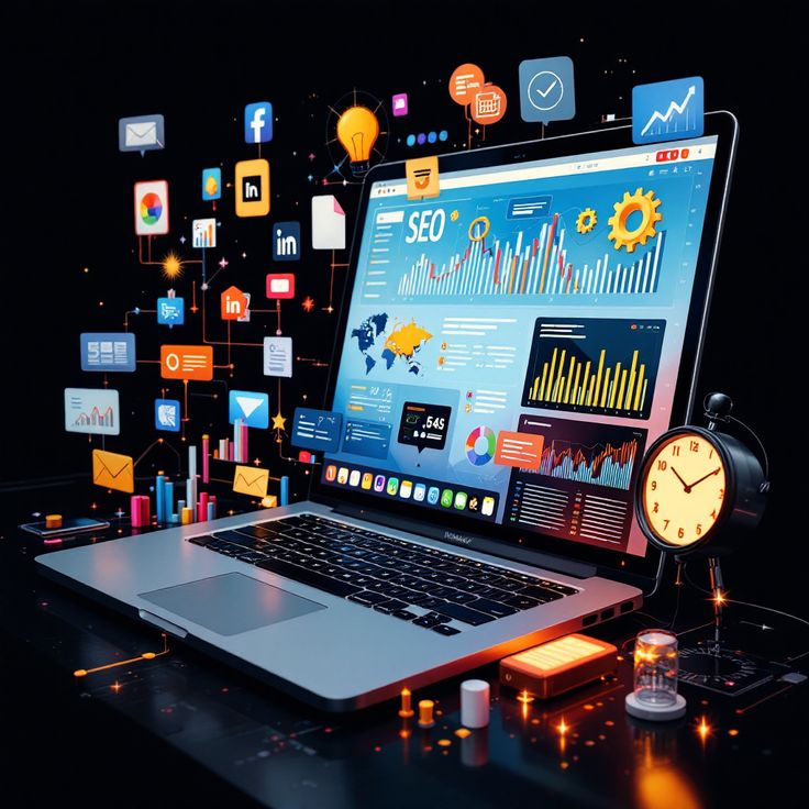 Website ranking results through digital marketing services